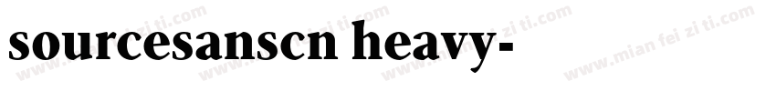 sourcesanscn heavy字体转换